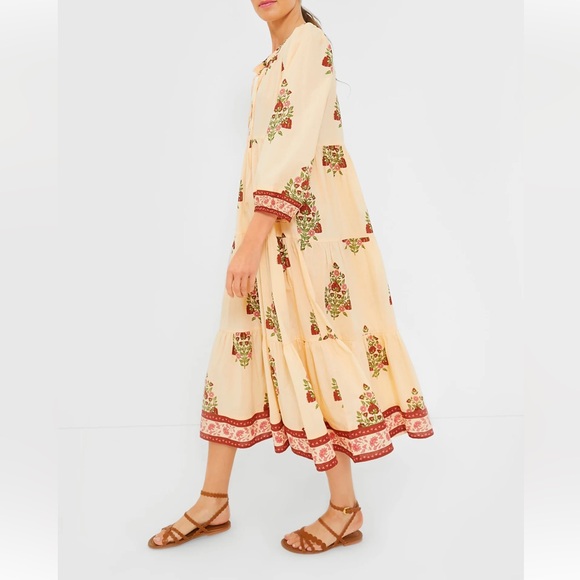 Tuckernuck Blush Chandelier Long Sleeve Salty Paloma Caftan - Picture 4 of 13